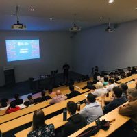 Students in the lecture theatre