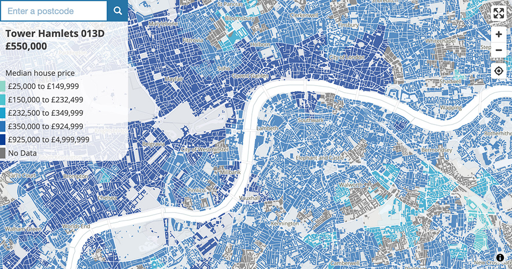 Mapbox GL JS small area mapping template